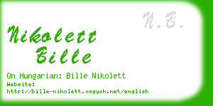 nikolett bille business card